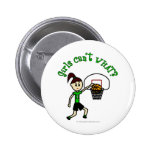 Light Green Girls Basketball Buttons