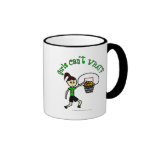 Light Green Girls Basketball Coffee Mugs