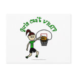 View more Light Green Girls Basketball Postcards personalized gift ideas for girls Light Green Girls Basketball Postcards