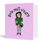 Light Green Girls Football Binders