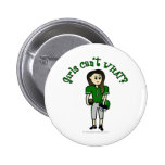 Light Green Girls Football Pins
