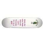 Light Green Girls Football Skate Board Deck