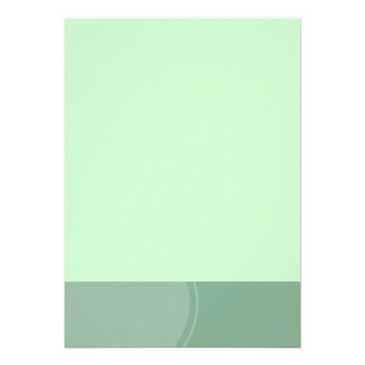 Light Green Modern Circle Wedding Personalized Announcement