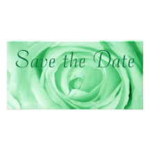 Light Green Save the Date Customized Photo Card