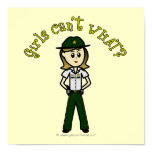 Light Green Sheriff Girl Print