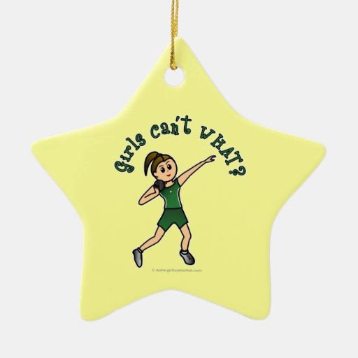 Light Green Shot Put Christmas Tree Ornament