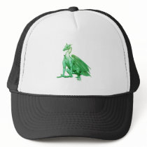 Light Green Sitting Dragon hats