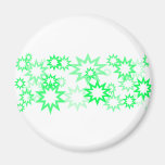 Light Green Stars Refrigerator Magnet