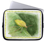 Light Green Stink Bug on a leaf Laptop Sleeve