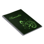 Light Green Swirl Journal Notebook