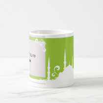 Light Green Swirl Mosque Photo Mug mugs