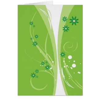 Light Green Whimsy card