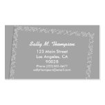 Light Grey Border Frame Business Card Templates