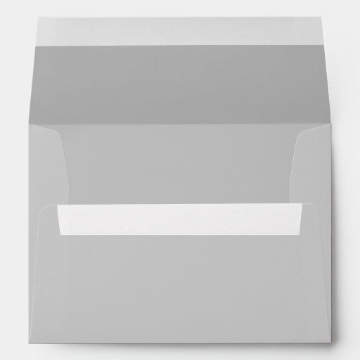Light Grey Gray A7 5x7 Blank Envelopes Zazzle