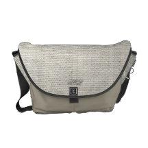 Light Grey Rickshaw Messenger Canvas Bag Messenger Bags