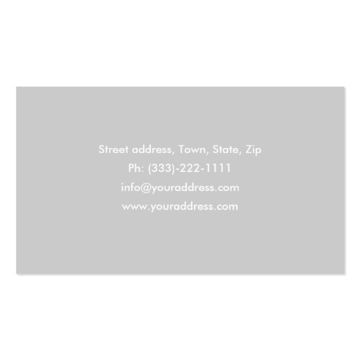 Light Grey Roofing & Constructions Card Business Card Template (back side)