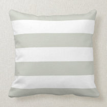 Light Grey & White Striped Pillow pillows