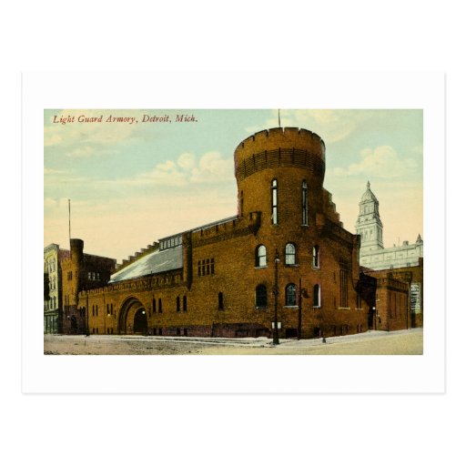 Light Guard Armory Detroit, Michigan Postcard Zazzle