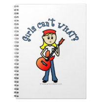 Light Guitar Girl Spiral Note Books