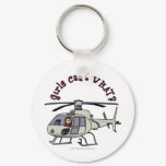 Light Helicopter Girl Keychains