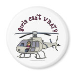 Light Helicopter Girl Magnet