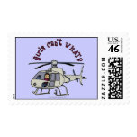 Light Helicopter Girl Stamps
