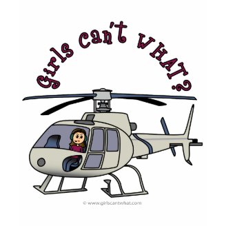 Light Helicopter Girl Shirts