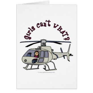 LIght Helicopter Pilot Greeting Cards