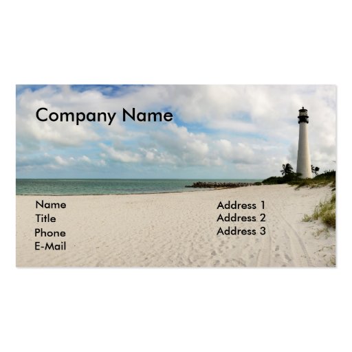 Light house in Miami - Business Card