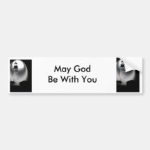 Light House, May God Be with You Bumper Stickers