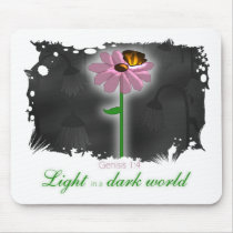 "Light in a Dark World" Mousepad mousepads