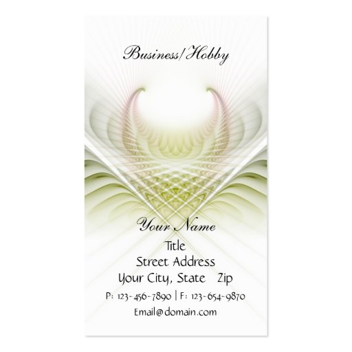 Light in Weave Card Business Cards (front side)