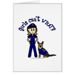 Light K-9 Police Officer Card