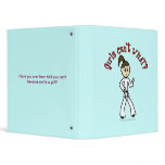 Light Karate Girl Vinyl Binders
