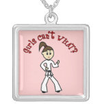 Light Karate Girl Pendant