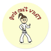 Light Karate Girl stickers