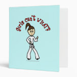Light Karate Girl Vinyl Binders