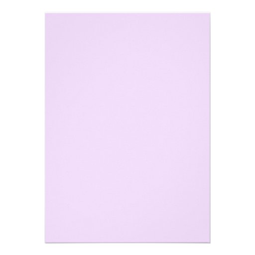 Light Lavender Personalized Invite
