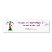 Light Lawn Care Girl bumper stickers by girlscantwhat Light Lawn Care Girl bumper stickers