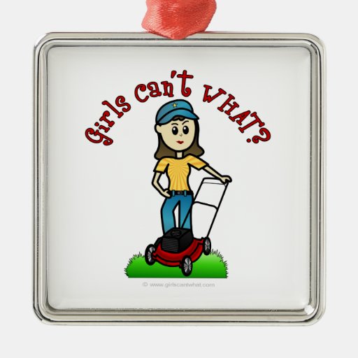 light lawn care girl christmas ornament zazzle light lawn care girl christmas ornament zazzle