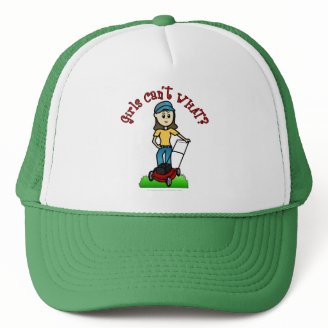 Light Lawn Care Girl Mesh Hats