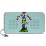 Light Lawn Care Girl Portable Speaker