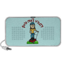 Light Lawn Care Girl Portable Speaker