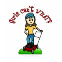 Light Lawn Care Girl t-shirts