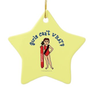 Light LIfe Guard Christmas Tree Ornament