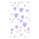 Light Lilac and White Love Hearts Pattern. Business Cards