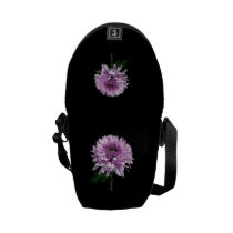 Light Magenta Chrysanthemum messenger bags