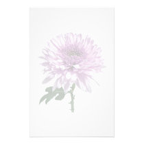 Light Magenta Chrysanthemum stationery