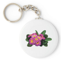 Light Magenta Primroses Keychains