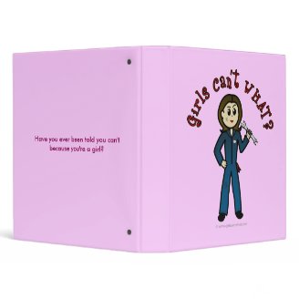 Light Mechanic Girl Vinyl Binders